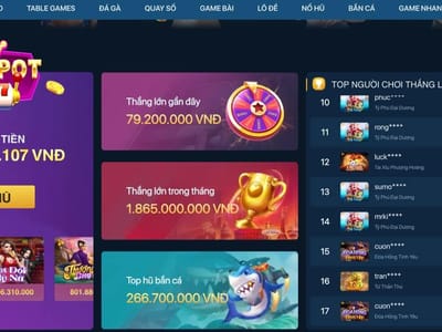 Grand Jackpot Winner Dashboard screenshot